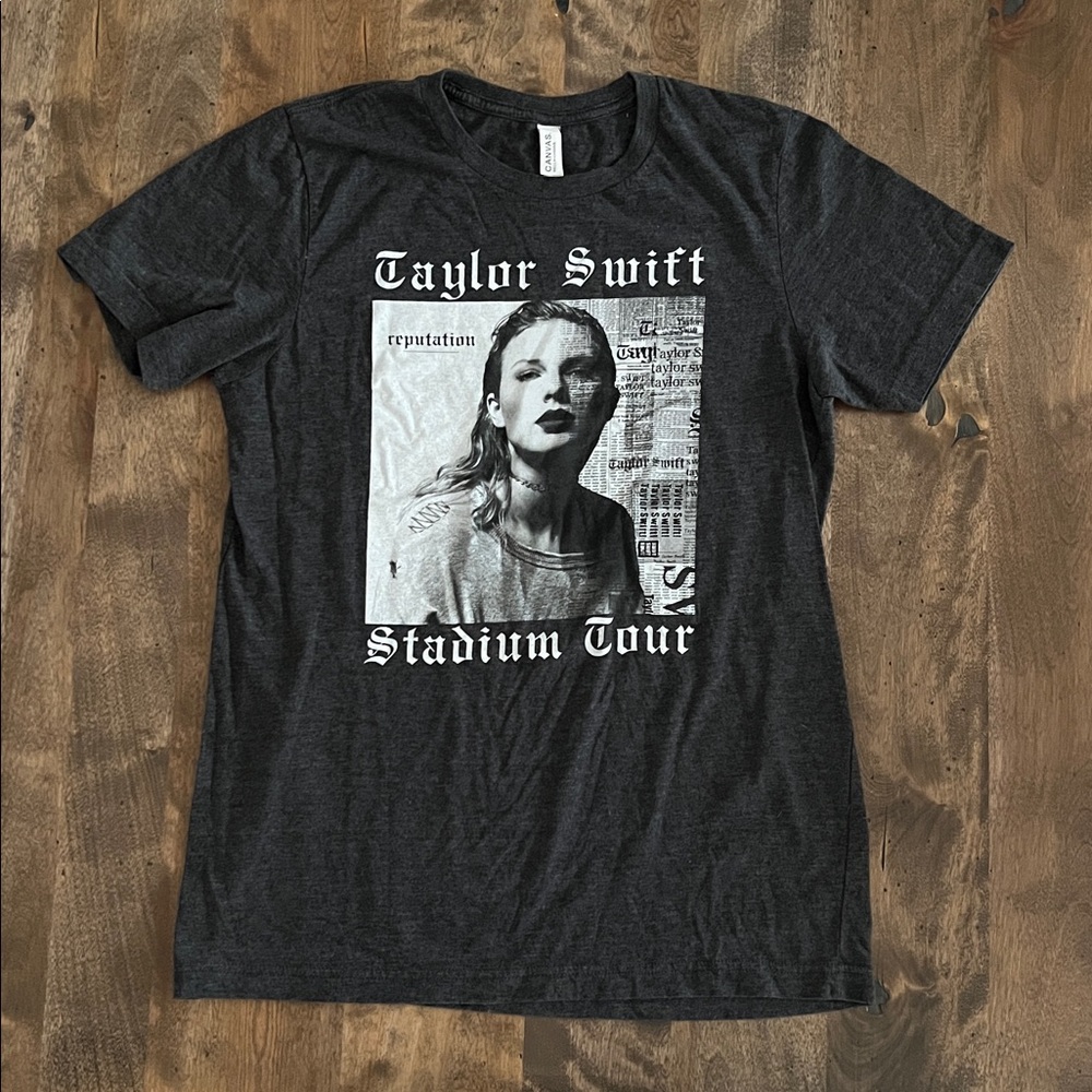 Bella Canvas Charcoal Gray Taylor Swift T-Shirt